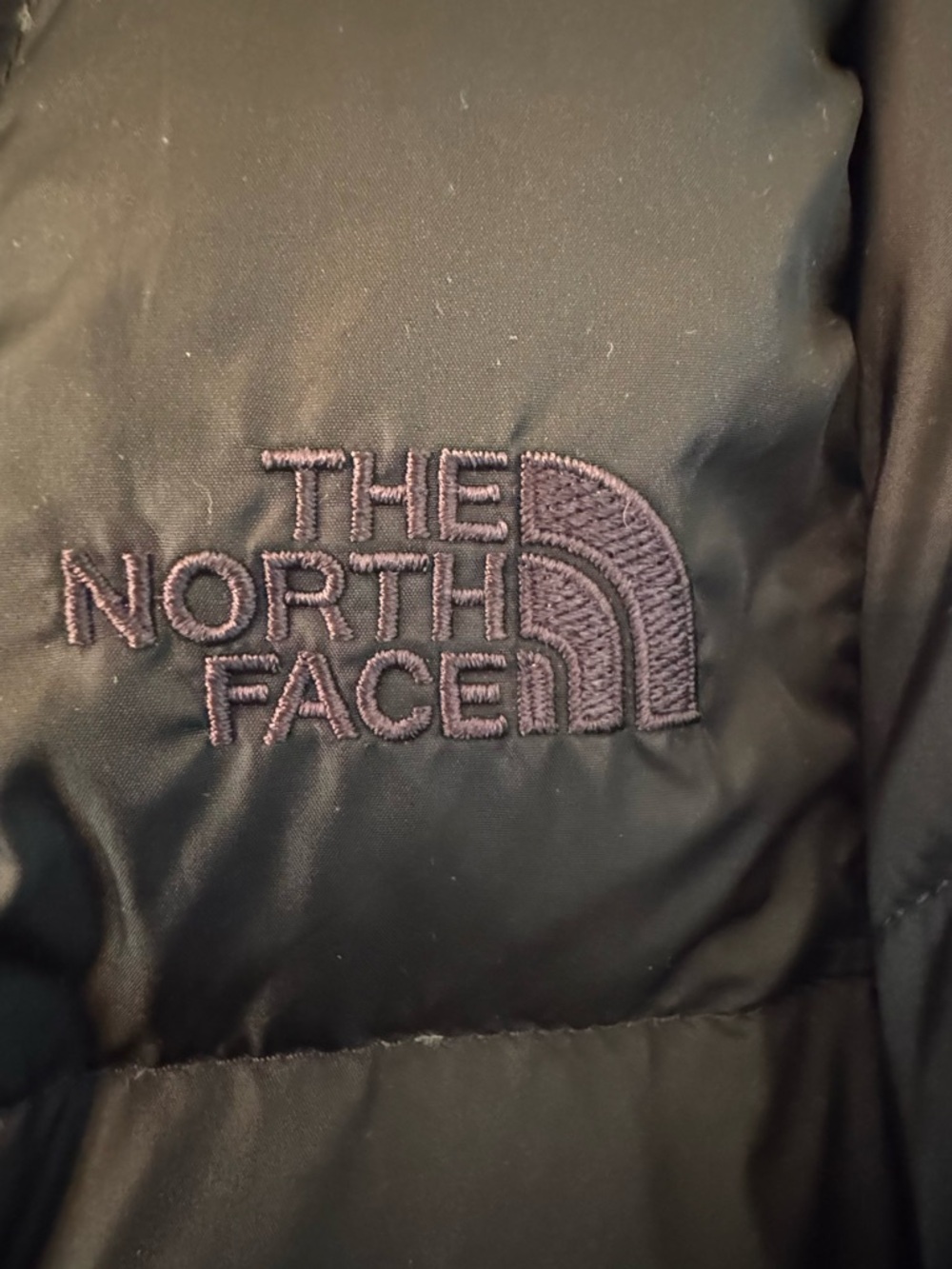 The North Face Women's Black Long Quilted Puffer Coat with snap on Hood
Size XS - Picture 5 of 6
